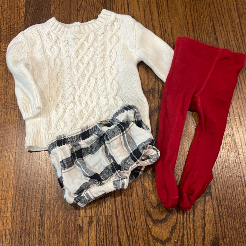 Carters 3 piece sweater set 3m